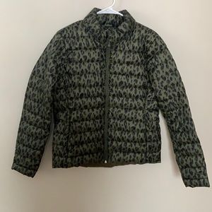 Old Navy Leopard Puffer Jacket